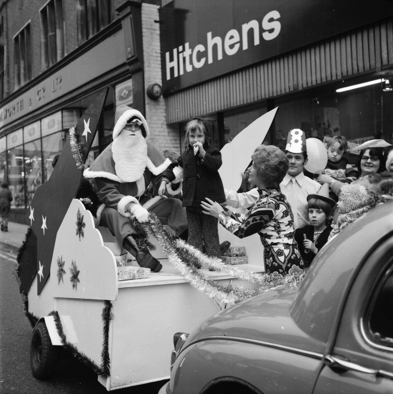 Santa On A Space-Age Sleigh