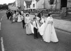 Churches all together in Whit procession