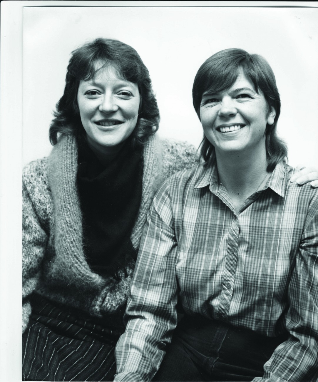 Sue Rochford and Carol Squire, Kissogram for Mike Harding