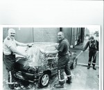 Firemen washing cars