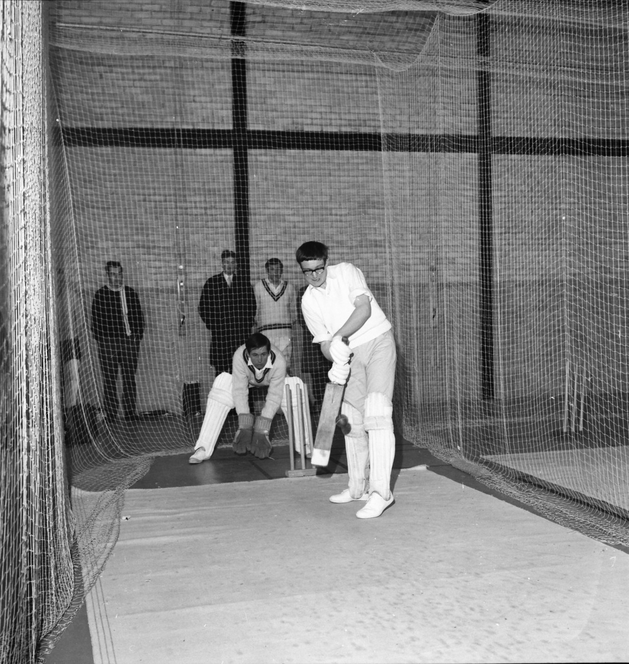 At the nets now