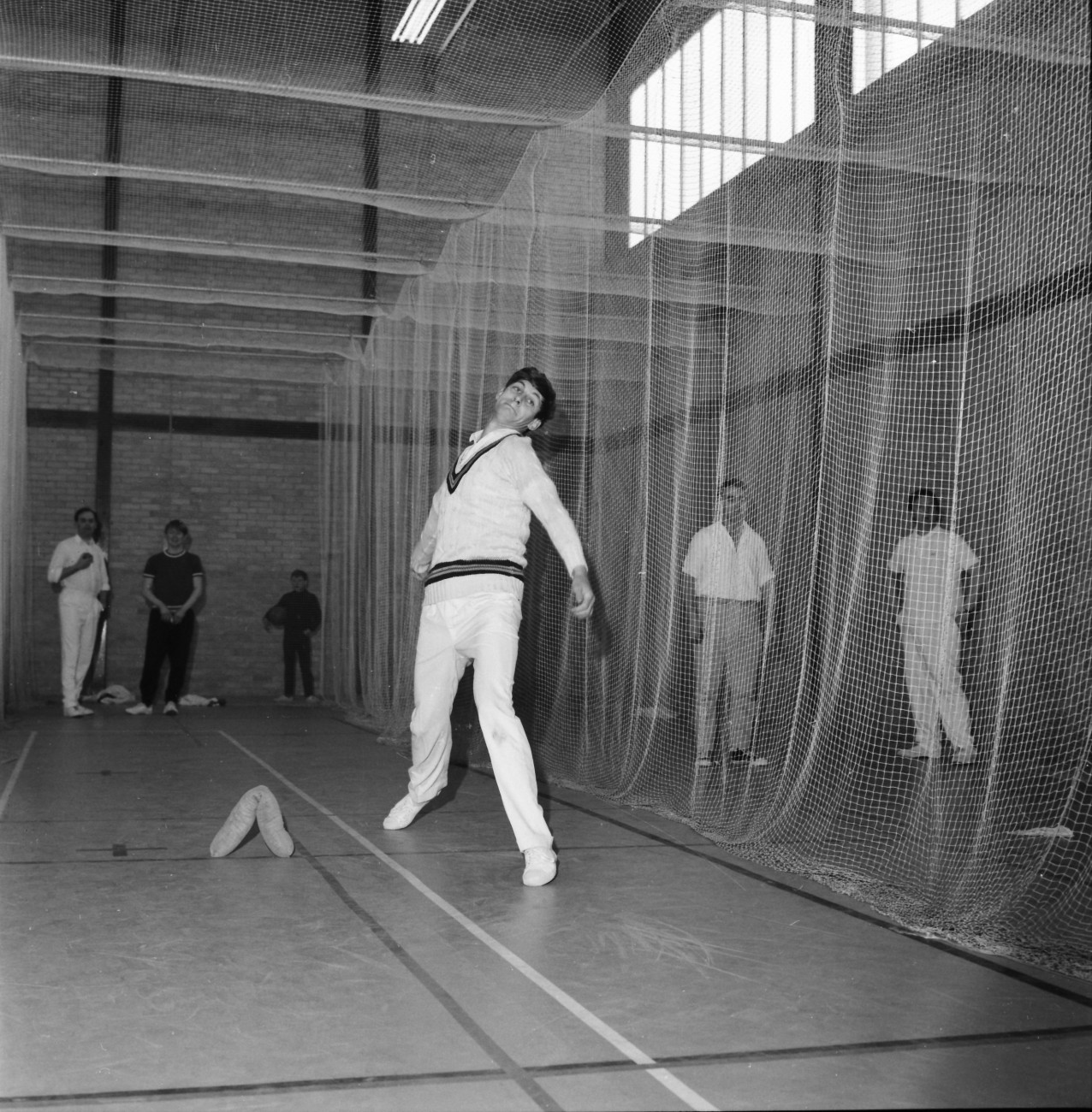 At the nets now