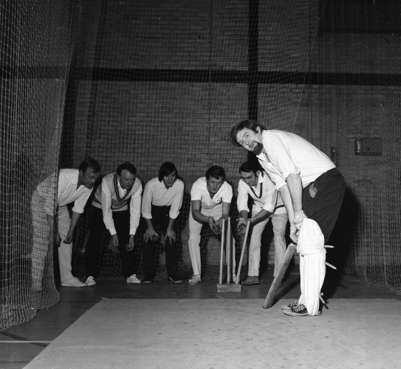 Cricketers Are Practising Indoors