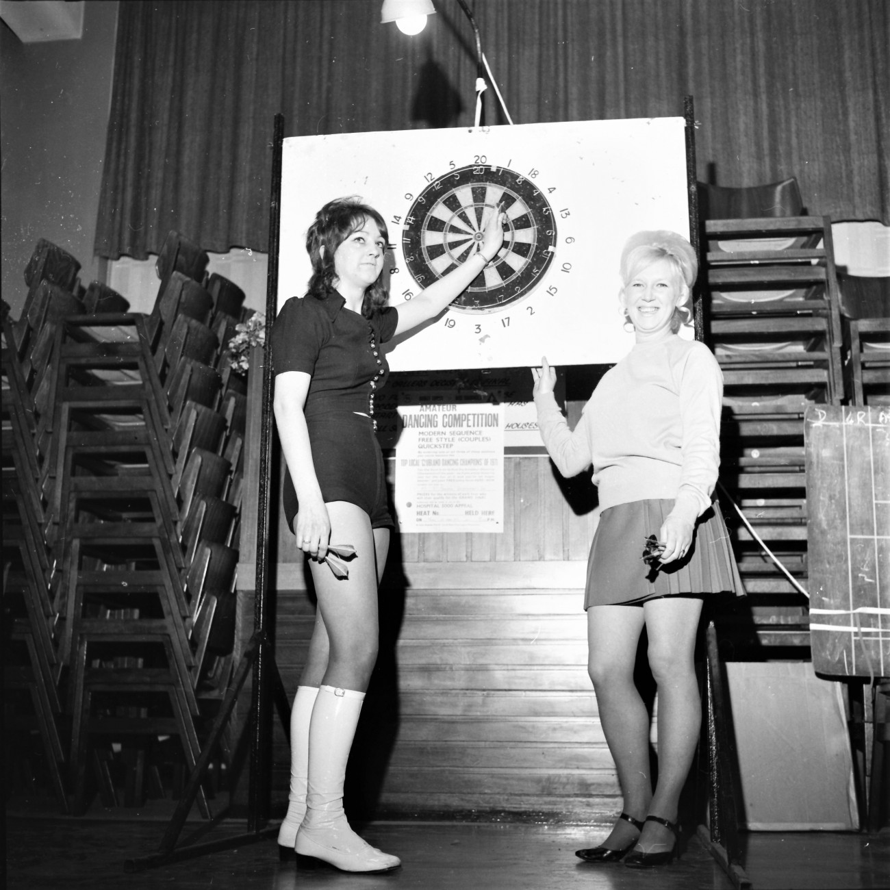 Ladies Add Colour To Darts Match