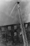 Fire halts nearby mill-fireman fight to control the inferno which gutted  Bankfield Mill